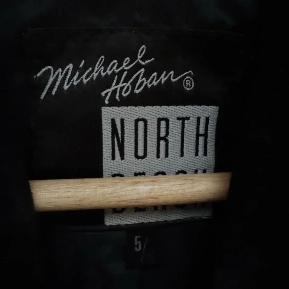 Michael Hoban for North Beach Vintage 80s Black Cropped Leather Jacket - Picture 5 of 9